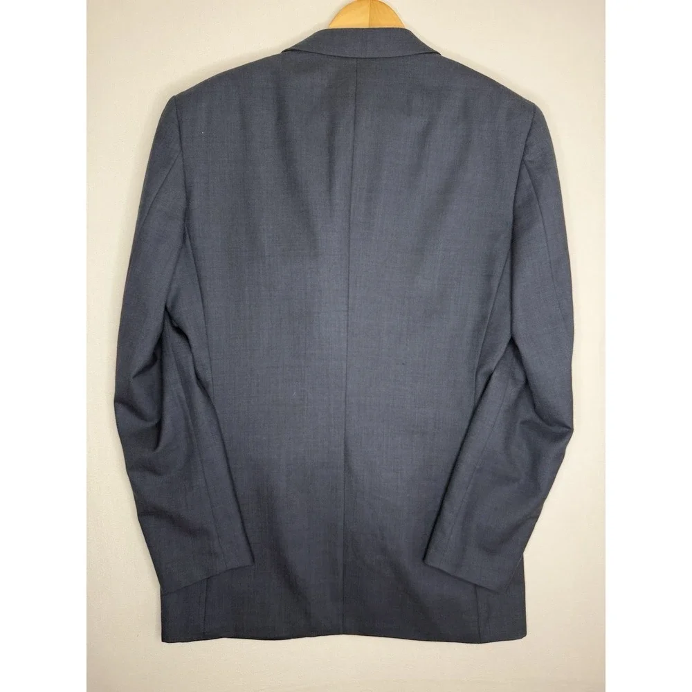 Indochino Luxury Wool Blazer Sportcoat 40R Navy Blue Jellyfish Lining Custom